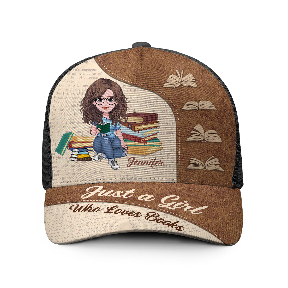 Just A Girl Who Loves Books - Personalized Book Trucker Hat