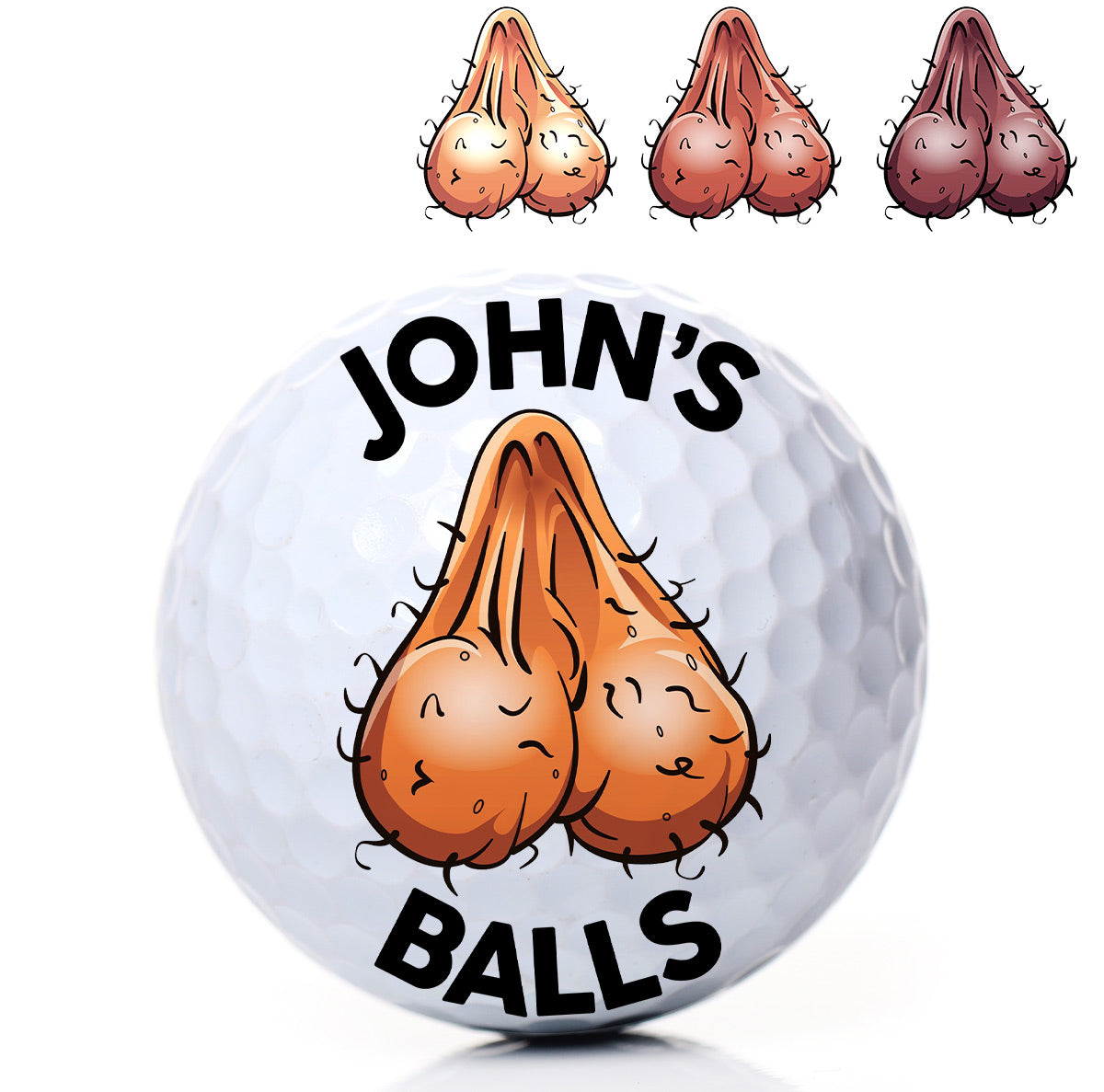 Die Bälle – Golfgeschenk für Papa, Opa, Ehemann – Personalisierter Golfball