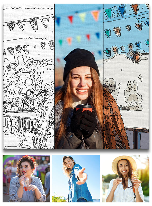 Benutzerdefiniertes Foto – Personalisiertes Malen-nach-Zahlen-Set für Stiefmütter