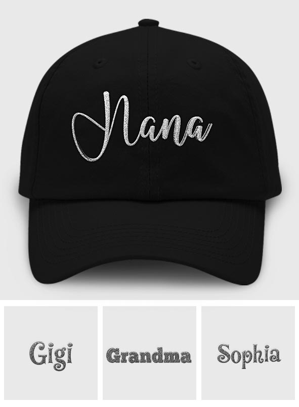 Custom Name - Personalized Grandma Embroidered Classic Cap