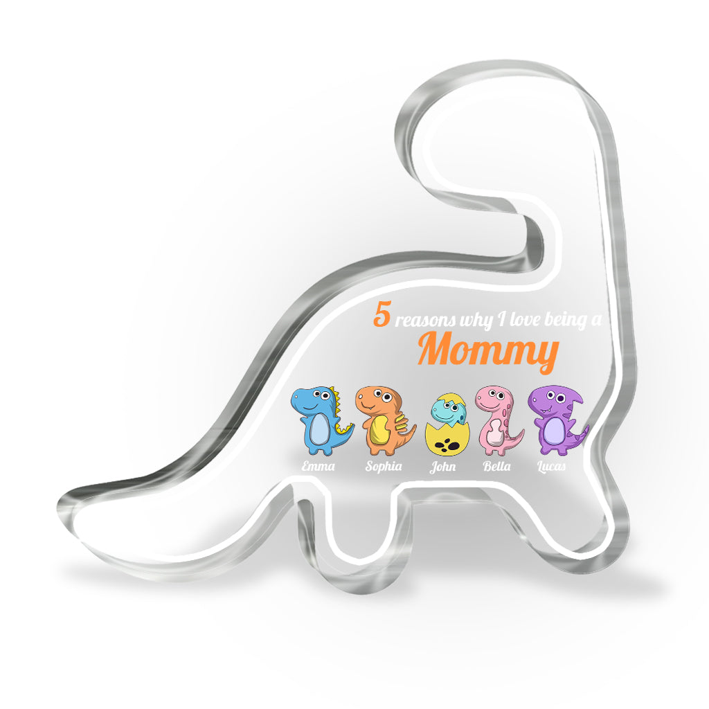 Gründe, warum ich es liebe, Oma zu sein – Geschenk für Oma, Mama, Tante, Opa – Personalisierte Acrylplakette in individueller Form