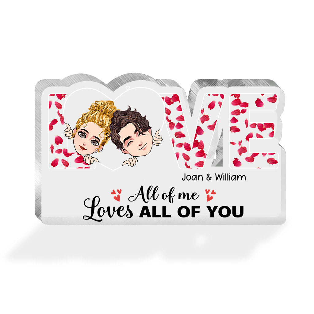 This Is Us – Geschenkidee für Paare (Ehemann, Ehefrau, Freund, Freundin, Hundeliebhaber) – Personalisierte Acrylplakette in individueller Form