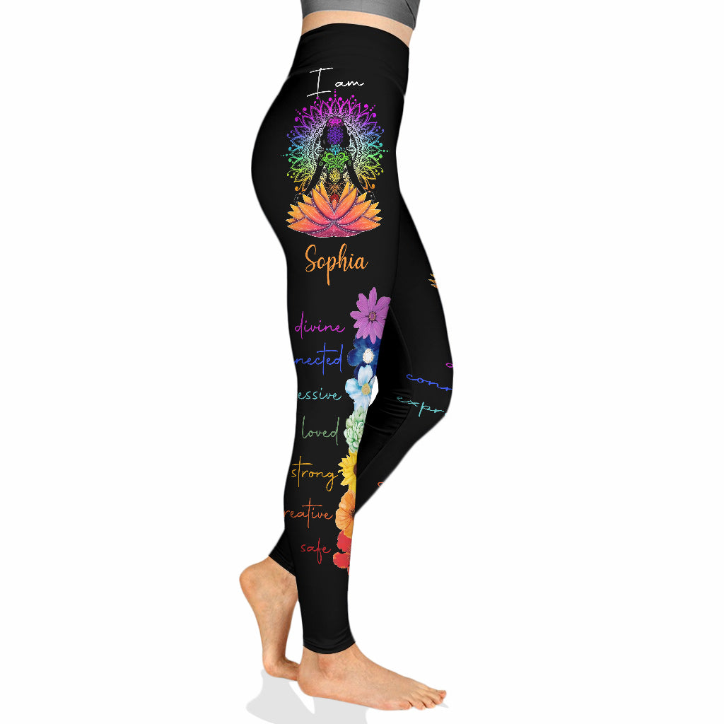 Namaste – Personalisierte Yoga-Leggings