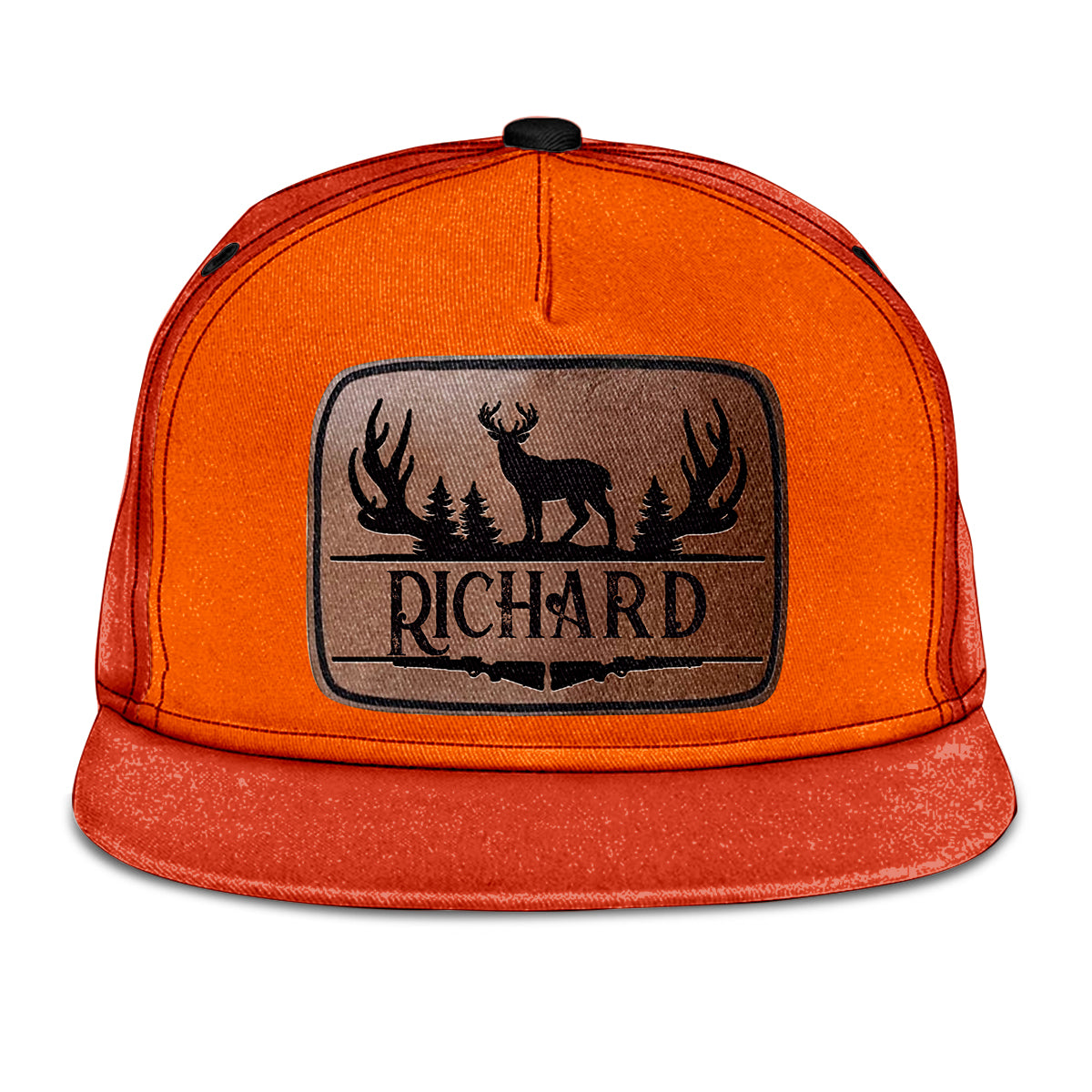 Jagdorange - Personalisierte Jagd-Snapback-Kappe