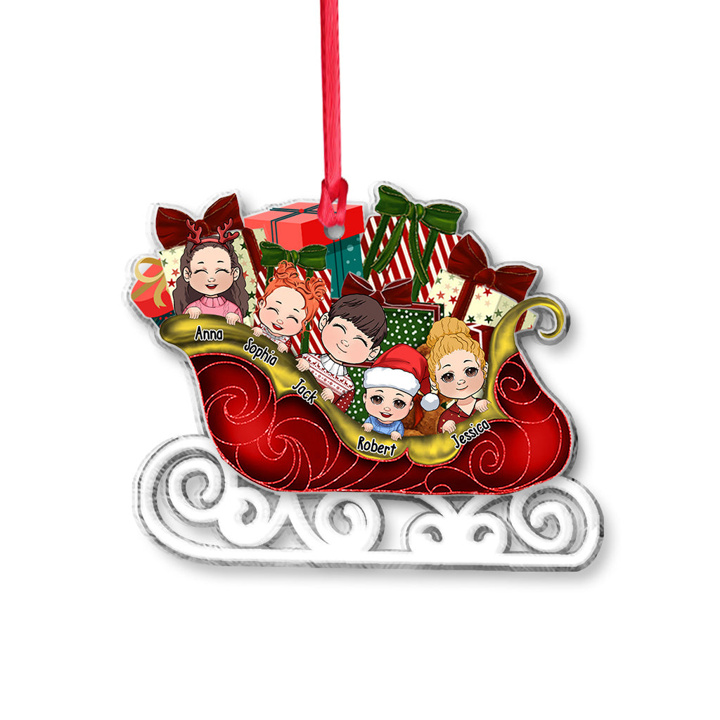 Unsere Enkelkinder – Personalisierter transparenter Oma-Anhänger