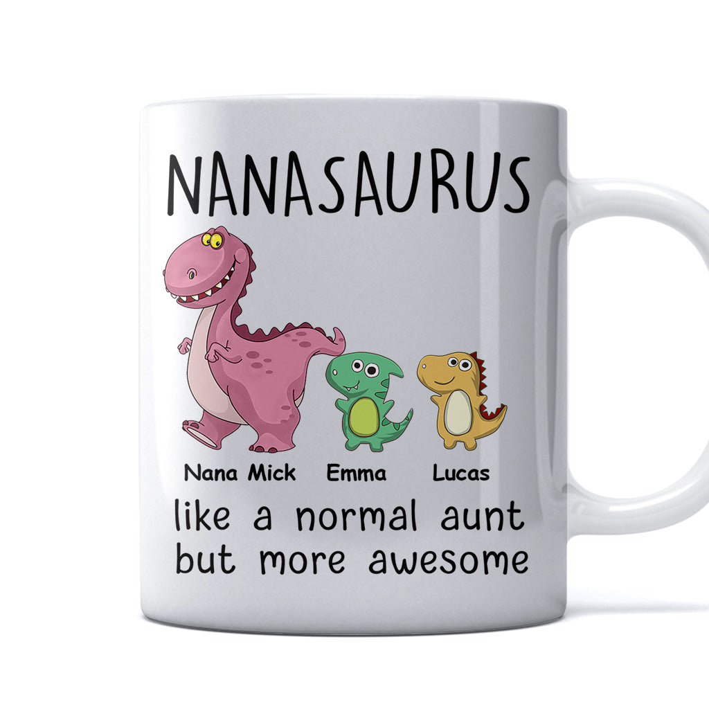 Wie eine normale, nur viel cooler – Geschenk für Mama, Oma, Opa, Papa, Tante, Onkel – Personalisierte Tasse