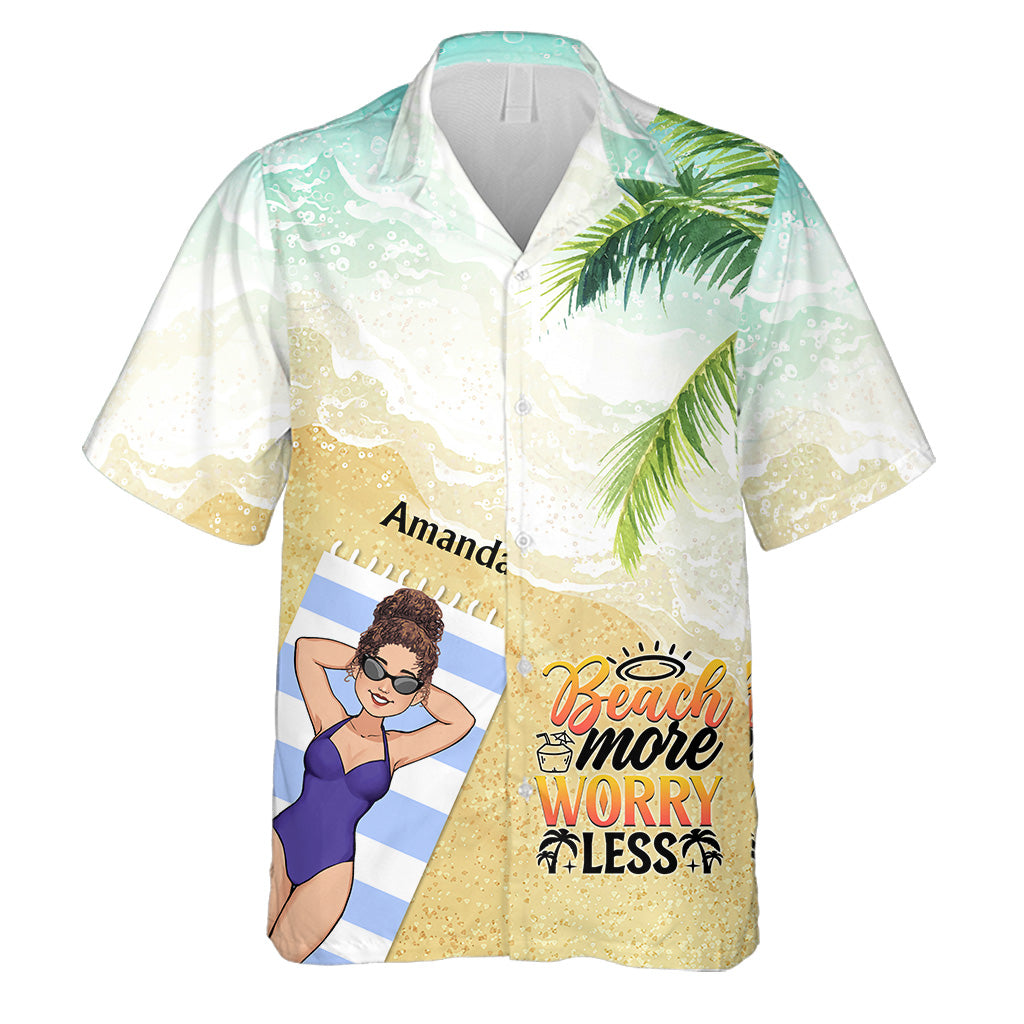 The Beach Is Calling And I Must Go - Sea Lover gift for friend, sister, girlfriend, wife, mom, brother, dad, husband, boyfriend - Personalized Hawaiian Shirt