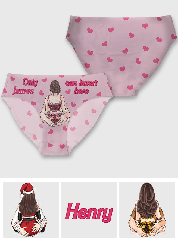 Nur Sie können hier einfügen – Personalisierte Damen-Pärchenslips