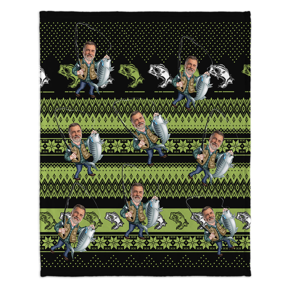 Love Fishing - Personalized Fishing Blanket