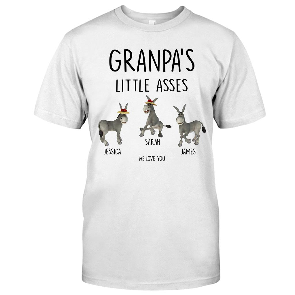 Little Asses - Gift for dad, grandpa, mom, uncle, aunt, grandma - Personalized T-shirt And Hoodie