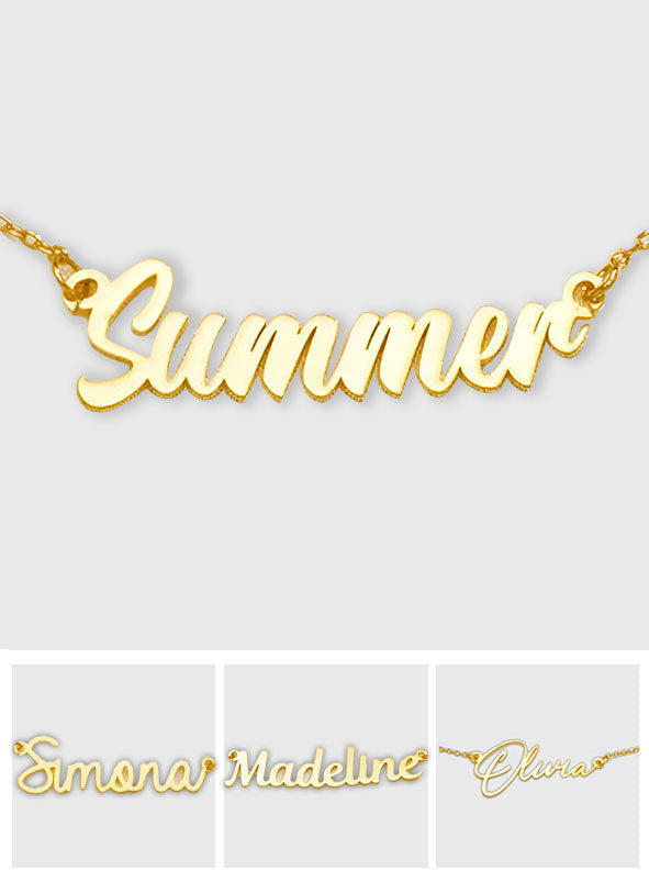 Custom Name - Personalized Kid Name Necklace