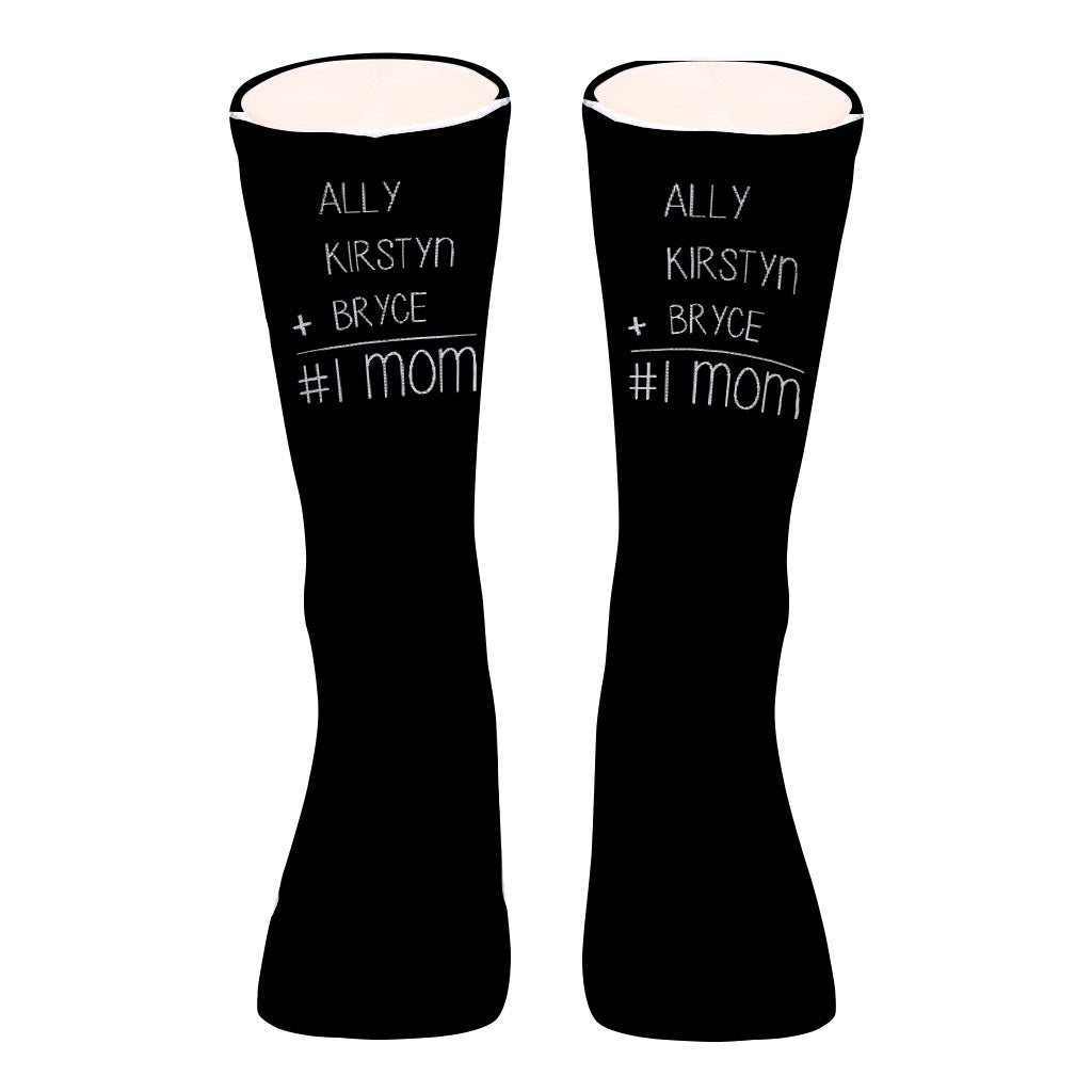 #1 Papa – Geschenk für Papa, Oma, Opa, Mama, Onkel, Tante – Personalisierte Socken