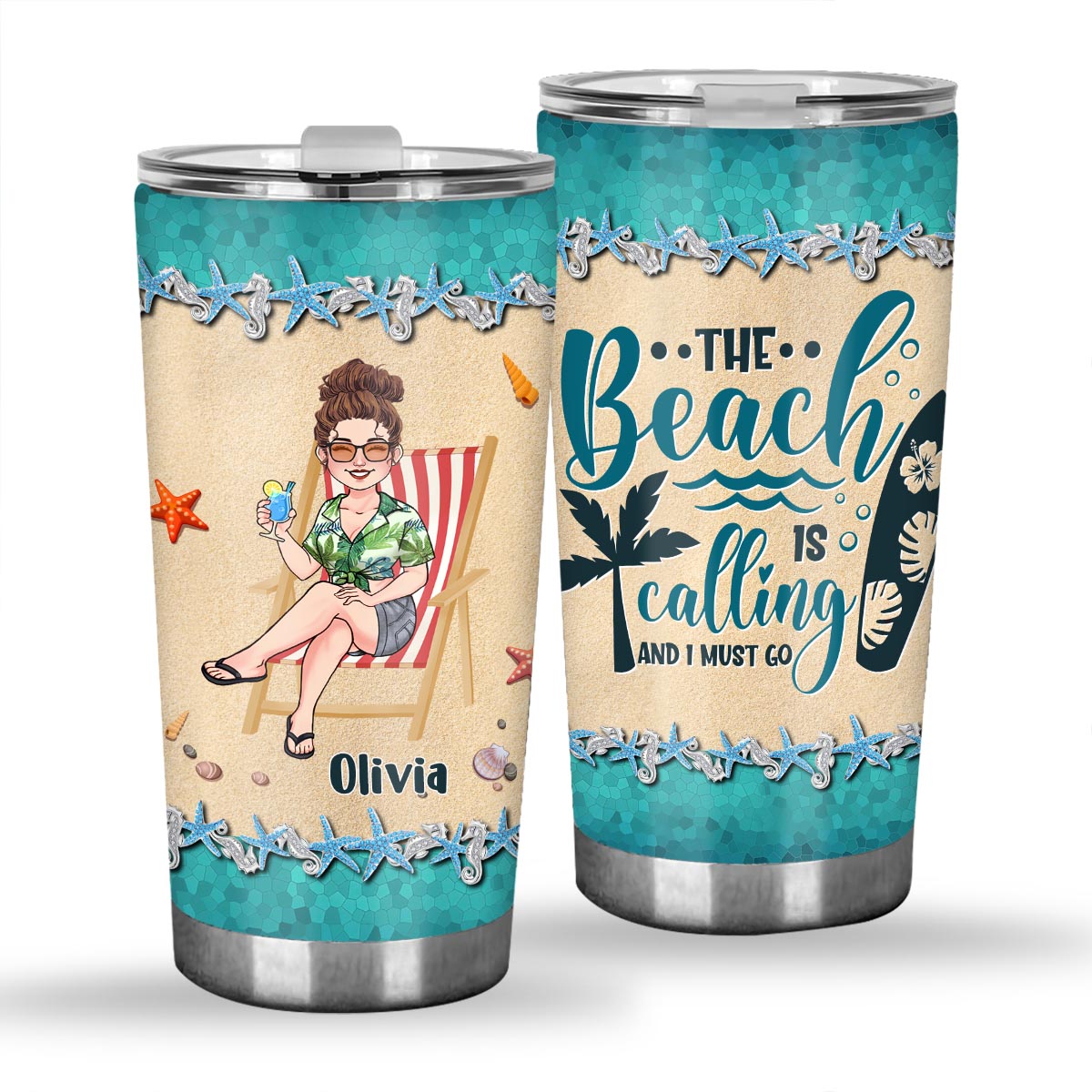 Life Is Better At The Beach - Personalized Sea Lover Tumbler
