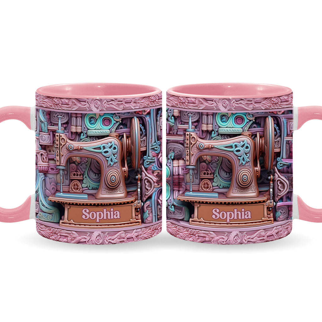 Love Sewing - Personalized Sewing Accent Mug