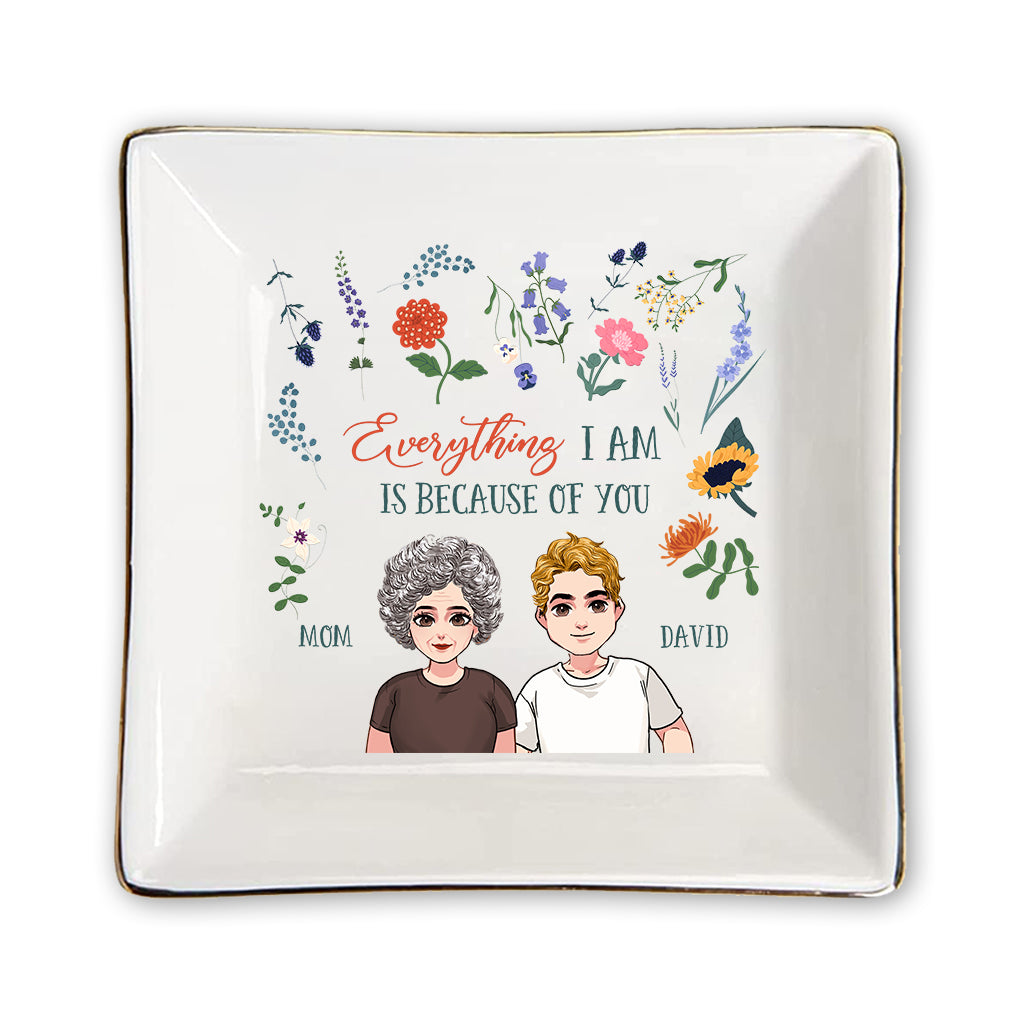 Alles, was ich bin – Geschenk für Mama, Oma, Tochter, Sohn, Enkelin, Enkel – Personalisierte Schmuckschale