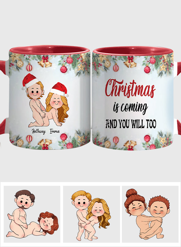 Weihnachten naht – Personalisierte Tasse für Paare
