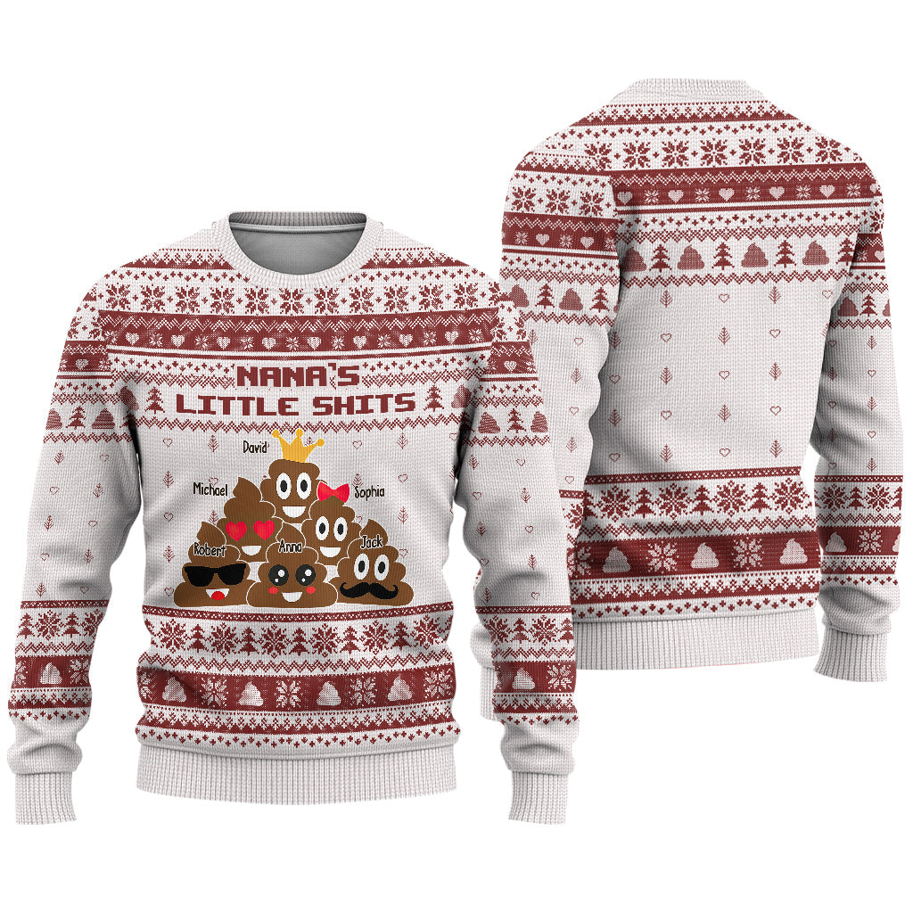 Nana's Little Cuties - Personalisierter Oma-Hässlicher-Pullover