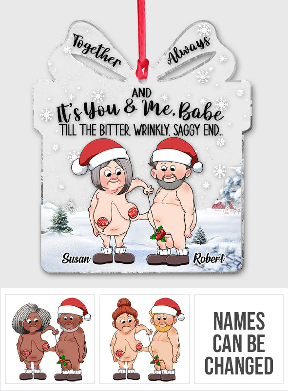 Für immer und ewig – Personalisierter transparenter Anhänger für Ehepaare