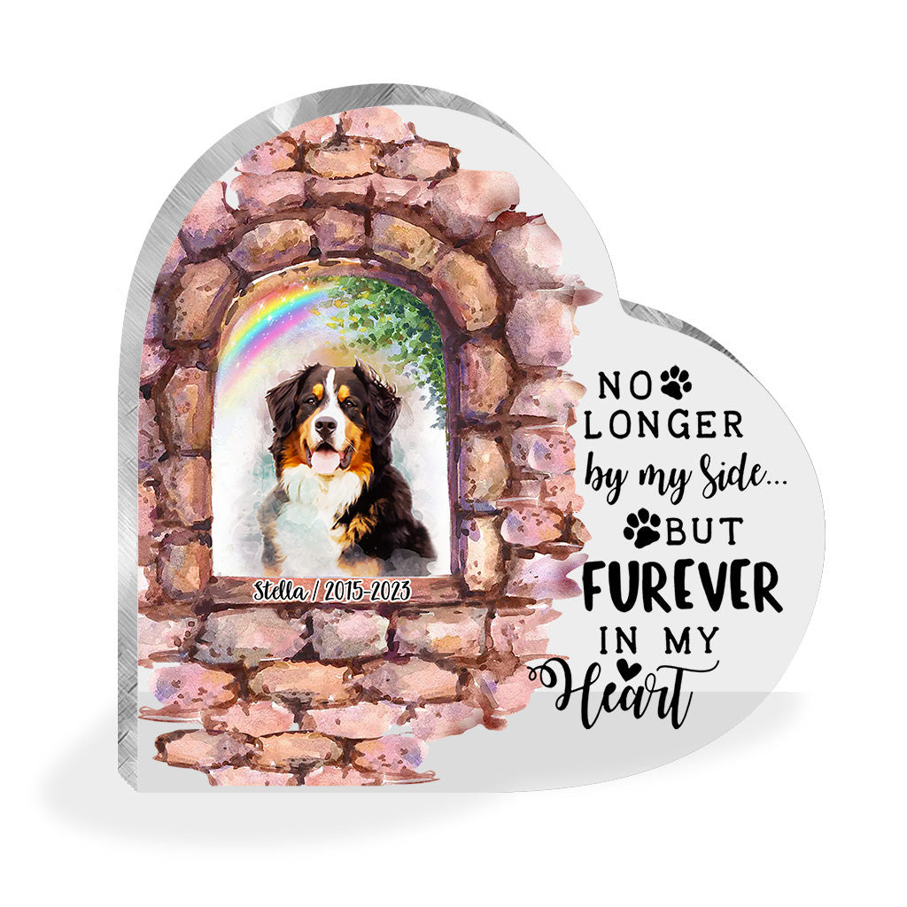 Nicht mehr an meiner Seite – Personalisierte Acrylplakette in Hundeform