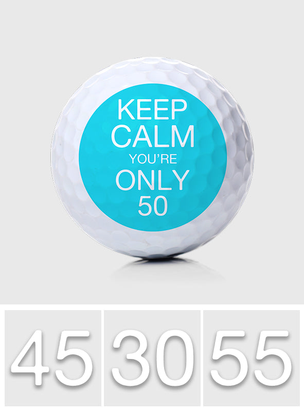 Ruhe bewahren – Golfgeschenk für Papa, ihn, Freund, Ehemann, Opa – Personalisierter Golfball