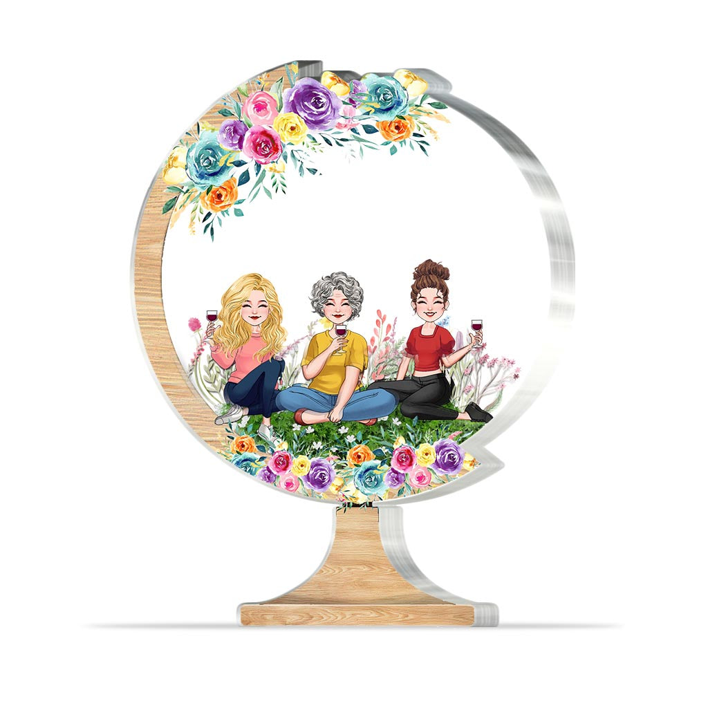 Du machst die Welt zu einem besseren Ort – Geschenk für Mama, Oma, Tochter, Sohn, Enkelin, Enkel, Papa, Opa, Tante, Schwester, Freundin – Personalisierte Acrylplakette in individueller Form