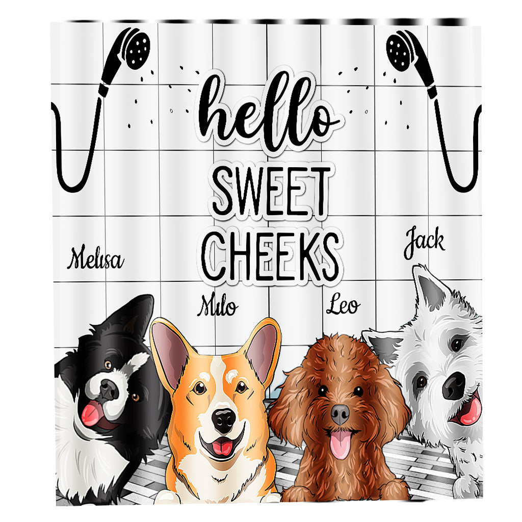 Ich habe das gesehen – personalisierter Duschvorhang für Hunde