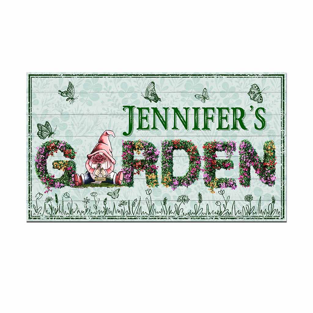Welcome To My Garden - Personalized Gardening Cut Metal Sign