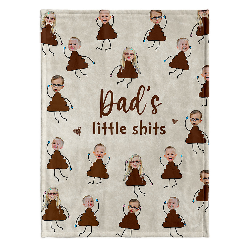 Omas kleine Lieblinge – Geschenk für Oma, Mama, Papa, Opa – Personalisierte Decke