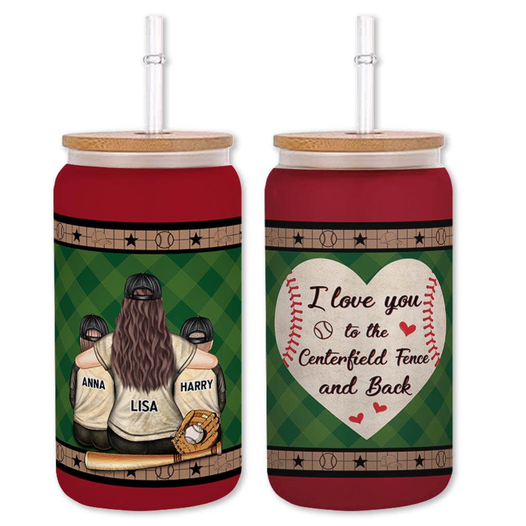 Mein Herz schlägt für dieses Spielfeld – personalisierte Baseball-Trinkflasche