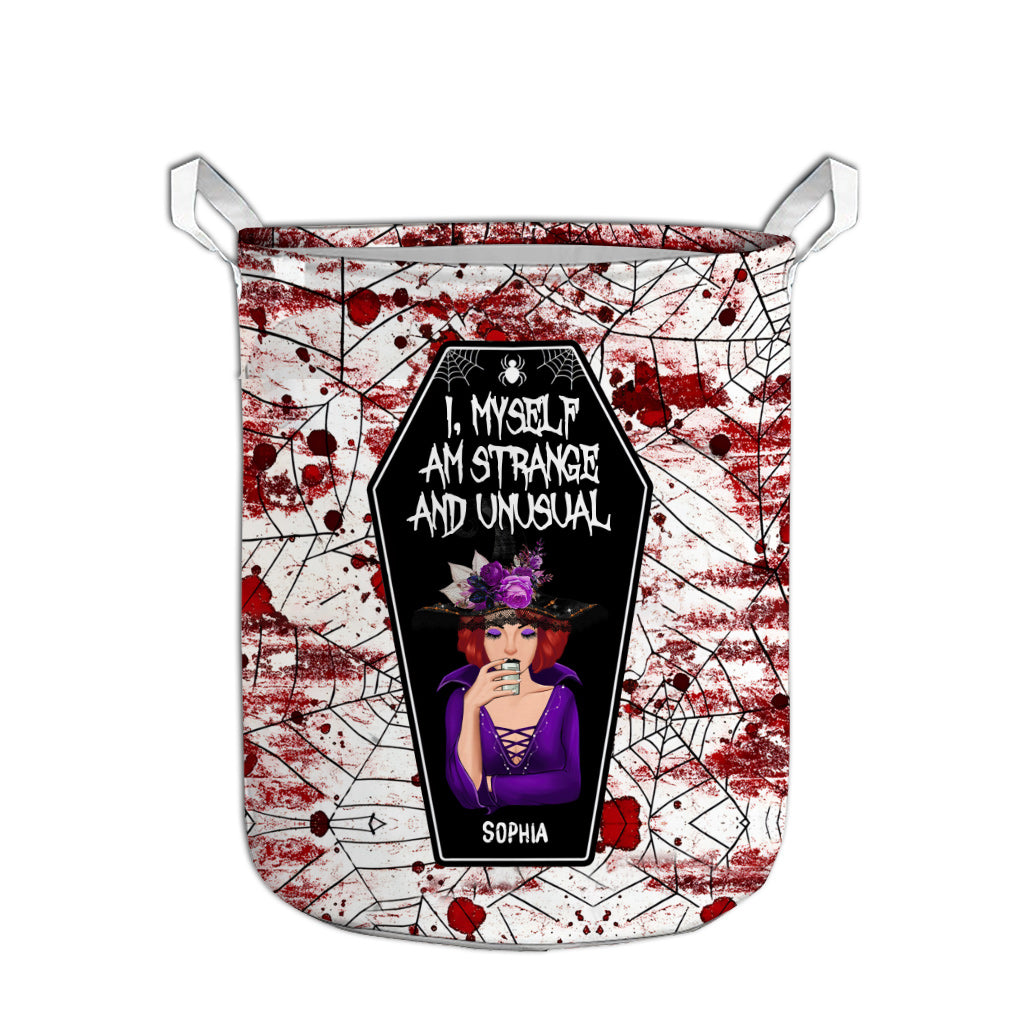 Ich selbst bin seltsam und ungewöhnlich – Personalisierter Hexen-Aufbewahrungskorb
