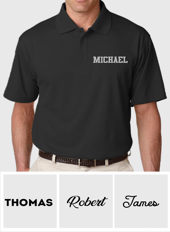 Custom Name - Personalized Son Embroidered Polo Shirt