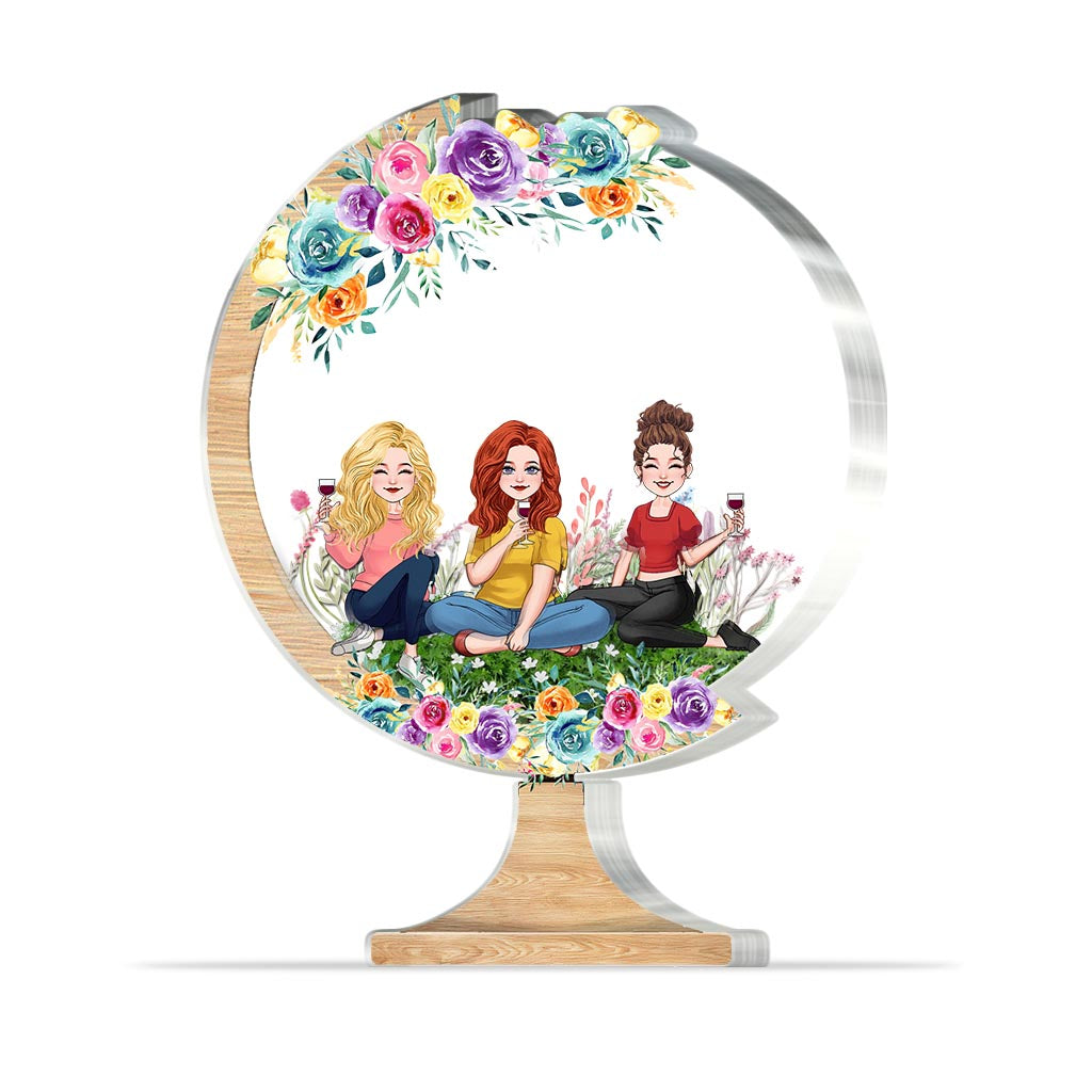 Du machst die Welt zu einem besseren Ort – Geschenk für Mama, Oma, Tochter, Sohn, Enkelin, Enkel, Papa, Opa, Tante, Schwester, Freundin – Personalisierte Acrylplakette in individueller Form