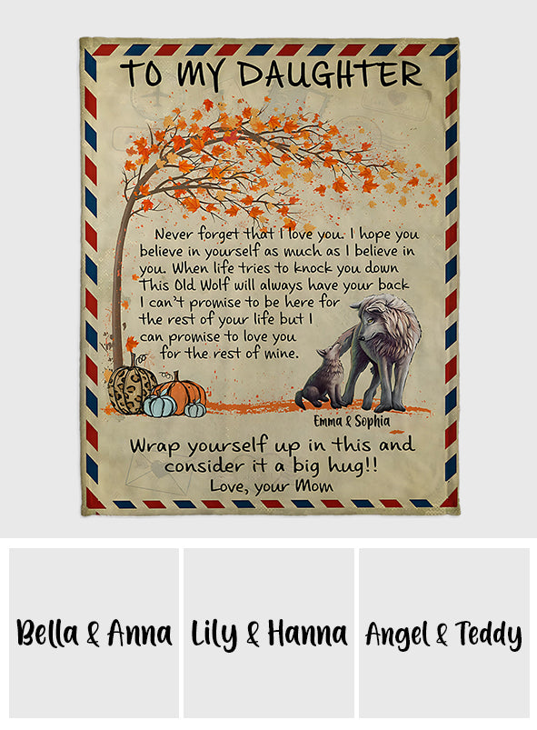 Brief an meine Tochter – Personalisierte Tochterdecke