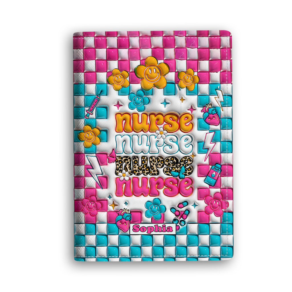 Nurse Life - Nurse gift for mom, her, wife, girlfriend, friend - Personalized Passport Holder