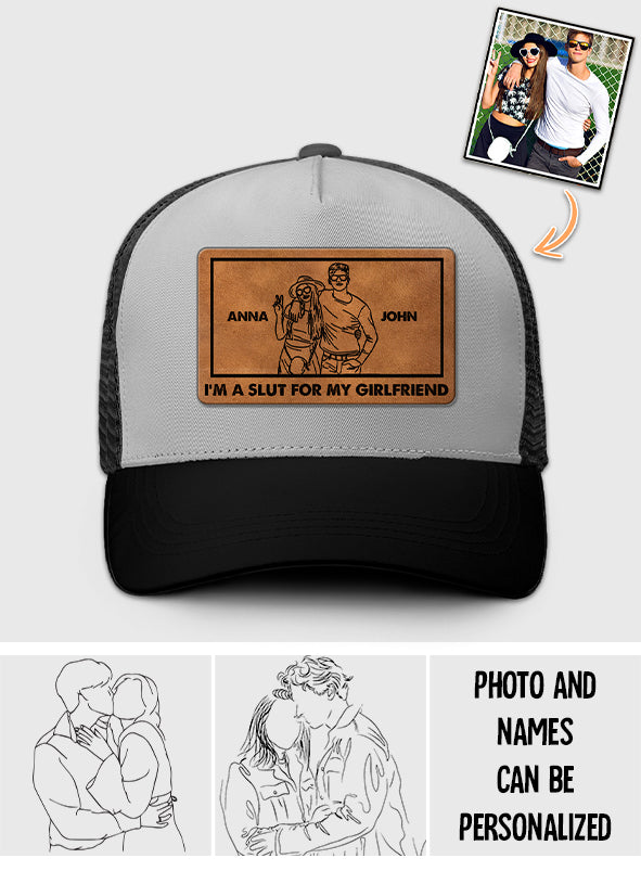 Ich bin verrückt nach meiner Freundin – Geschenk für Freund und Freundin – Personalisierte Trucker-Mütze