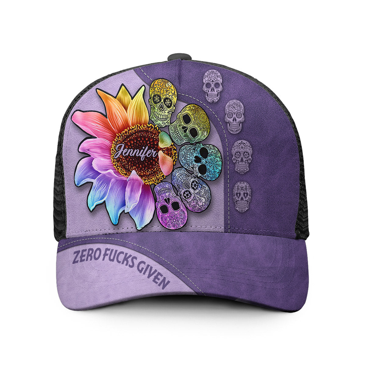 Zero F Given - Personalisierter Totenkopf-Truckerhut