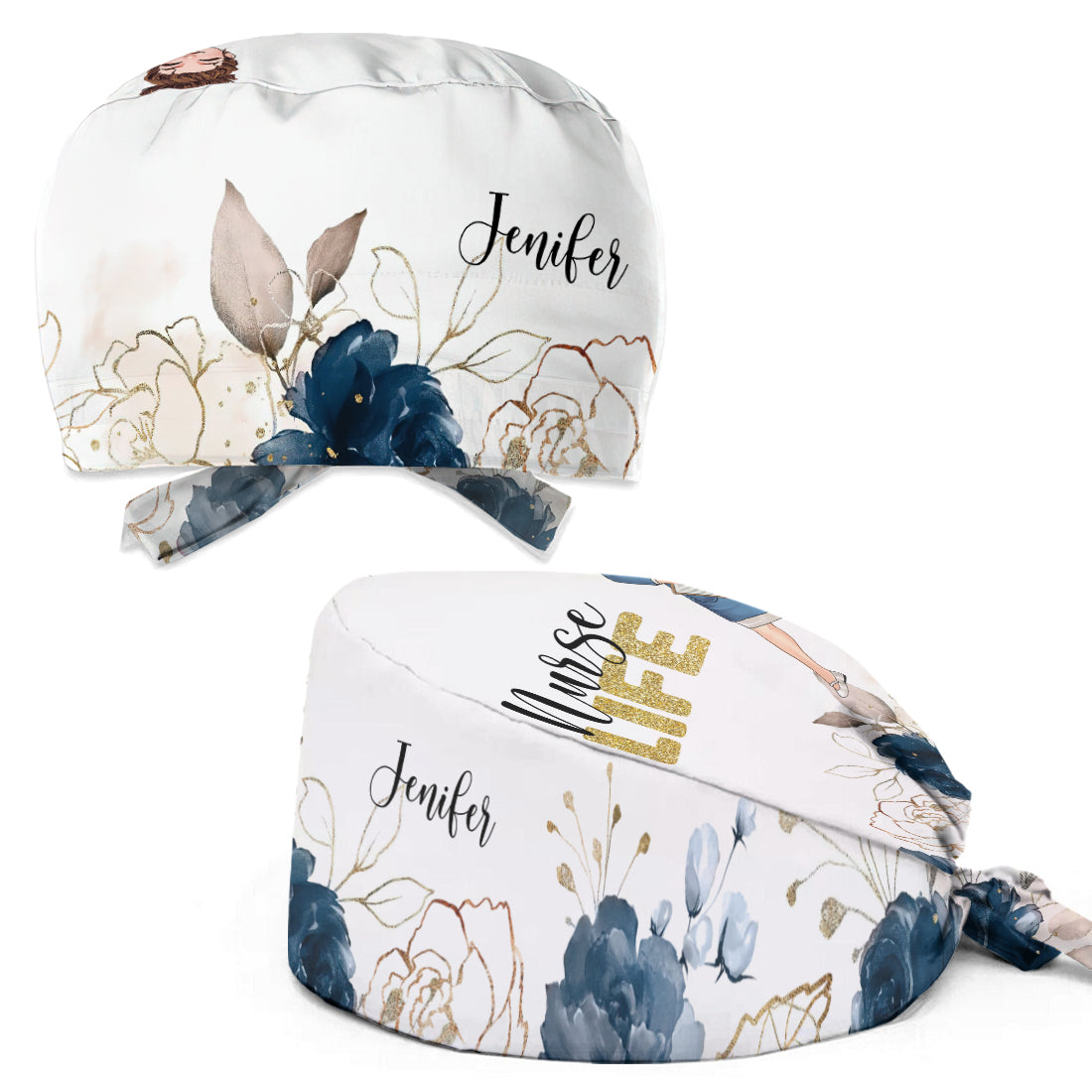 Registrierte, personalisierte OP-Haube für Pflegekräfte