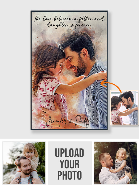 Bester Papa aller Zeiten – Personalisierte Leinwand und Poster für Väter