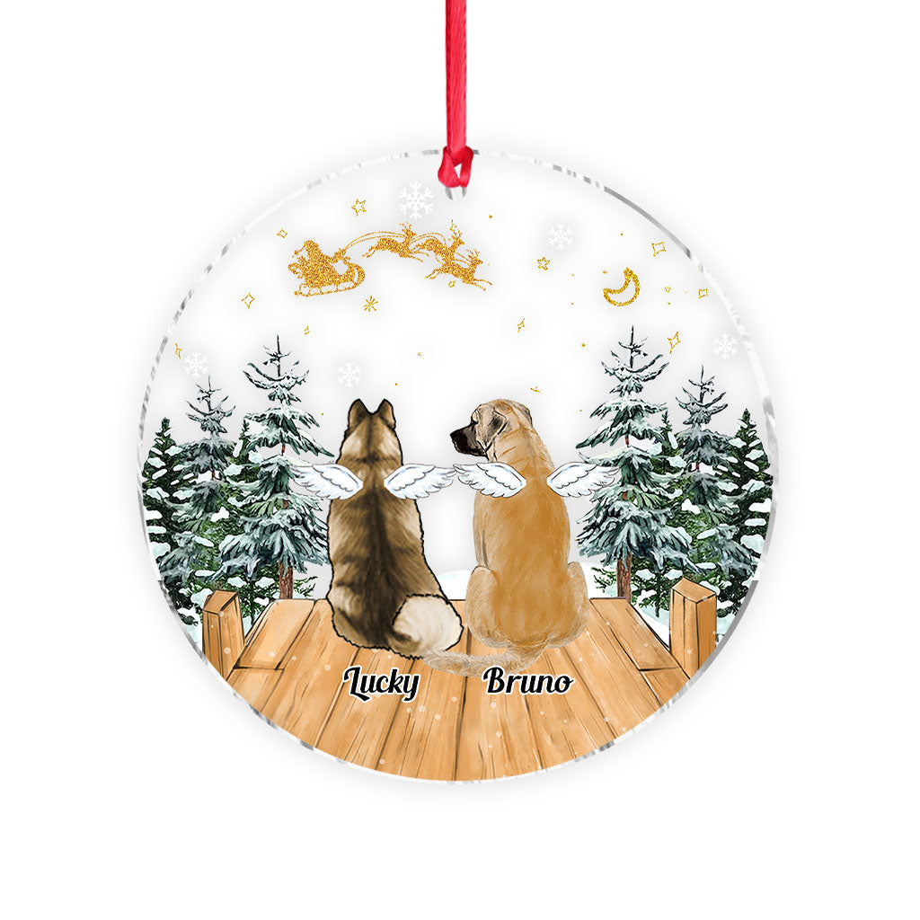 In liebevoller Erinnerung – Geschenk für Hundeliebhaber, die einen Hund oder eine Katze verloren haben – Personalisierter transparenter Anhänger