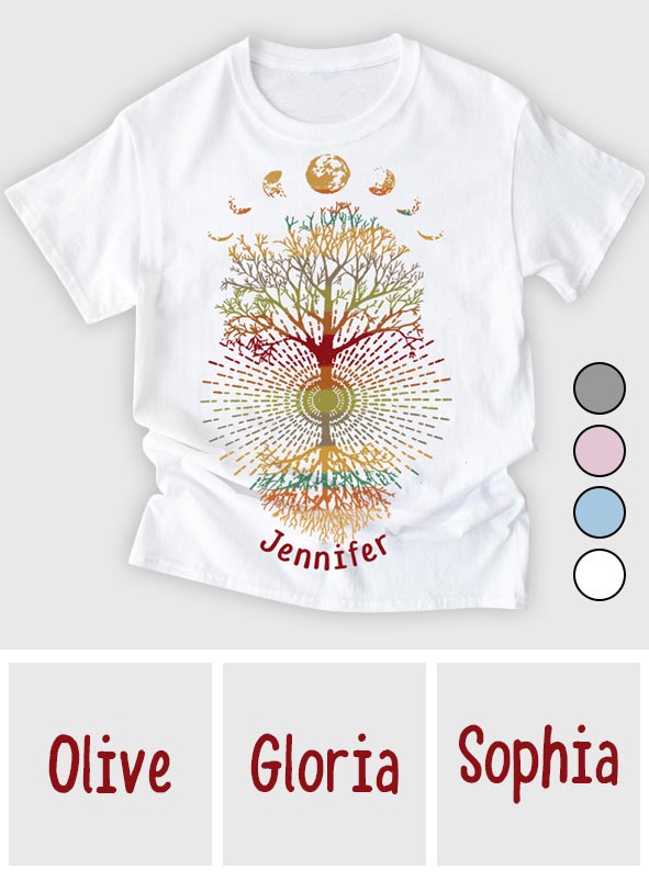 Yoga Tree – Personalisiertes Yoga-T-Shirt und Hoodie