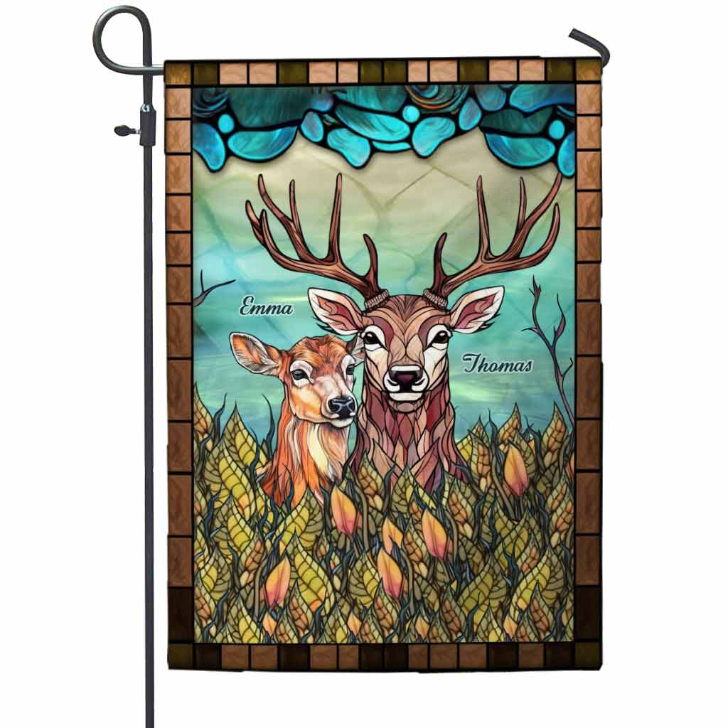 Du und ich, wir schaffen das – Personalisierte Jagd-Gartenflagge