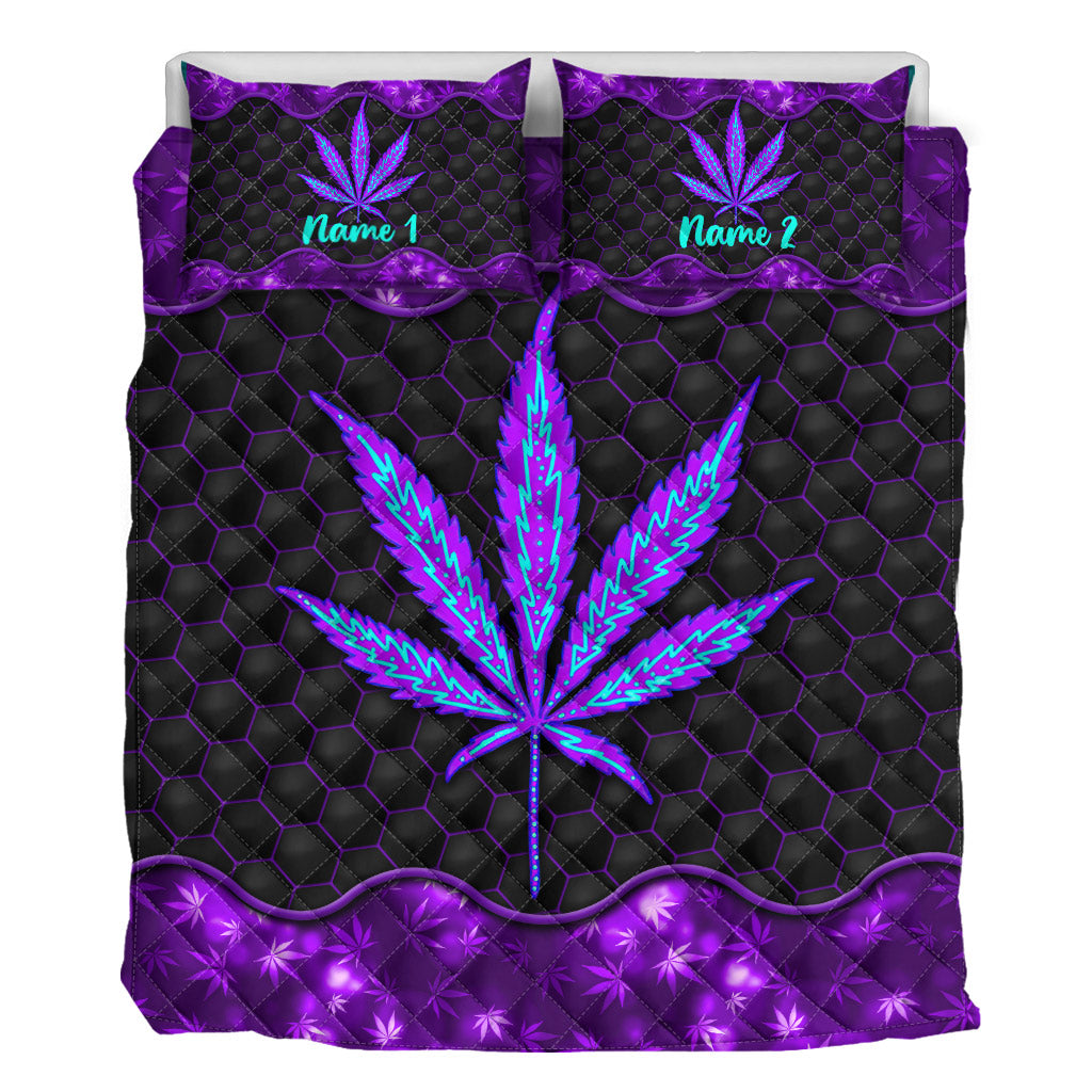 Irgendwo ist 420 – Personalisierte Weed-Quilt-Set