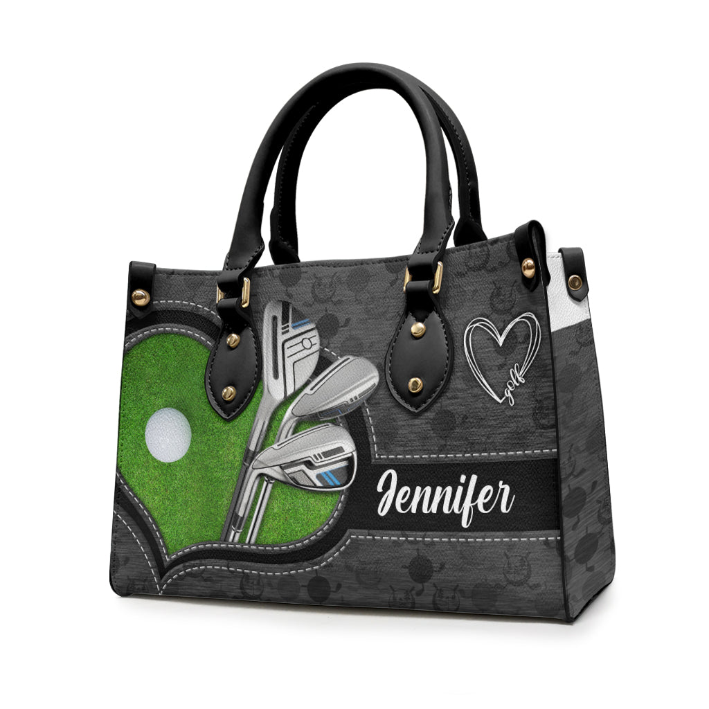 Love Golf – Personalisierte Golf-Lederhandtasche