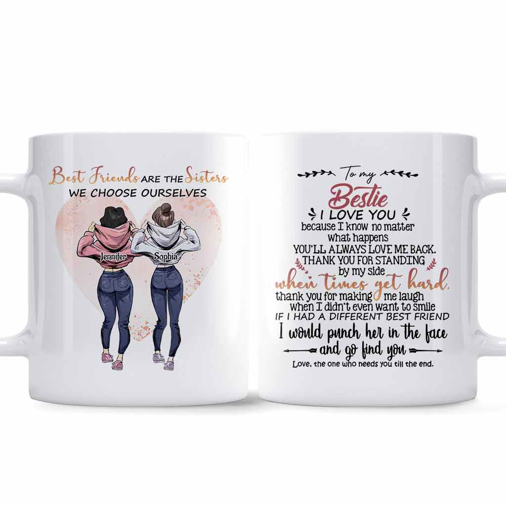 Beste Freundinnen - Personalisierte Tasse für die beste Freundin