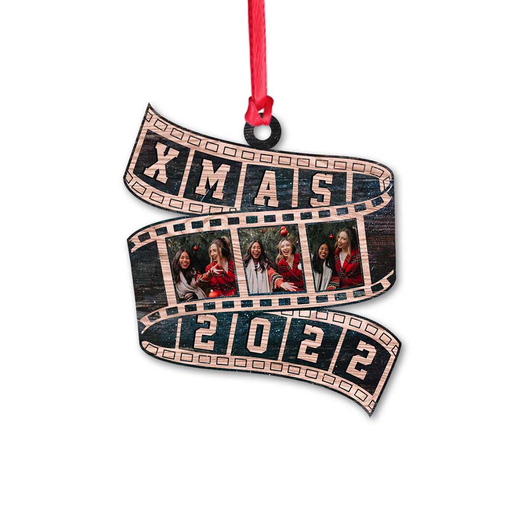 Besties Film Roll Christmas 2022 - Personalized Christmas Bestie Ornament (Printed On Both Sides)