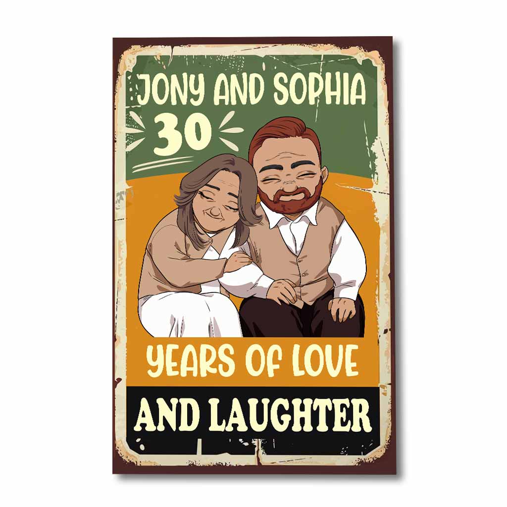 Ich liebe dich für immer – Personalisiertes Poster für Paare