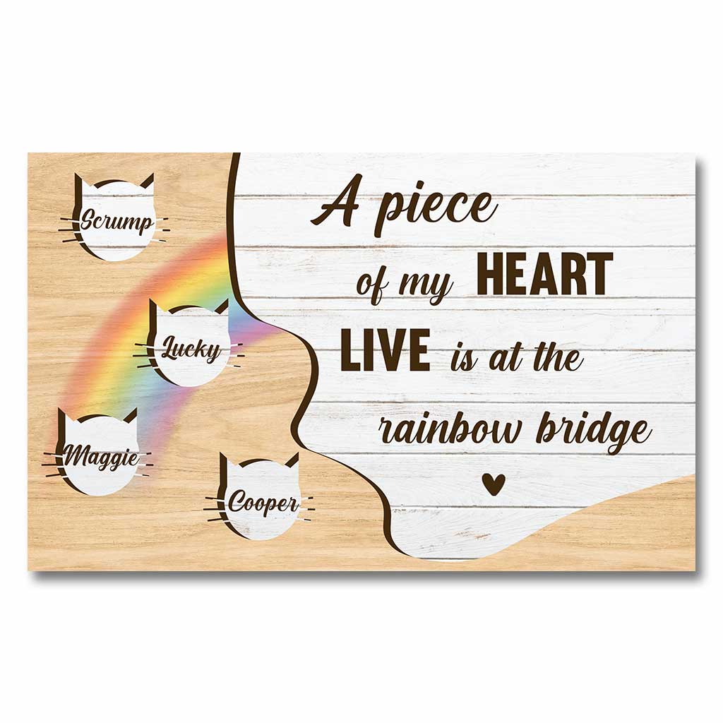 A Piece Of My Heart - Personalized Cat Poster