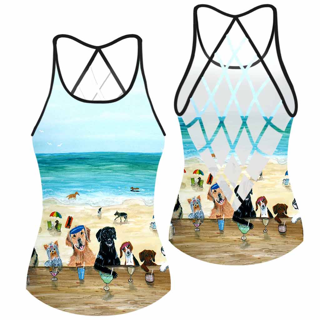 Sommer am Strand – Tanktop mit Hundekreuz