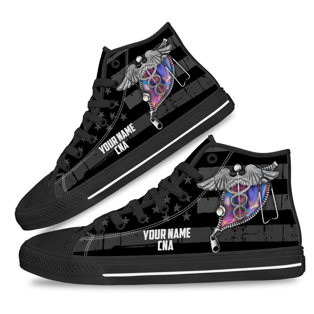American Nurse – Personalisierte High-Top-Schuhe zum Unabhängigkeitstag