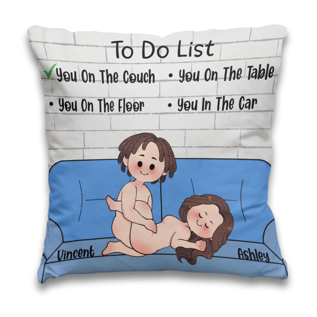 To-Do-Liste – Personalisiertes Pärchen-Dekokissen